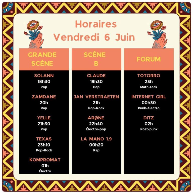 Festival Art Rock 2025 6, 7, 8 juin 2025 à Saint-Brieuc.