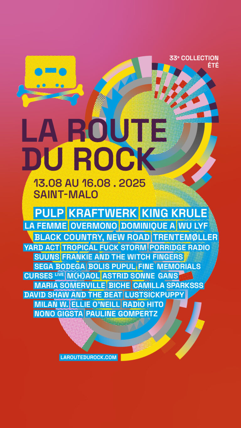 33 -ème édition de La Route du Rock – Collection Été Du 13 au 16 août 2025 Saint-Malo